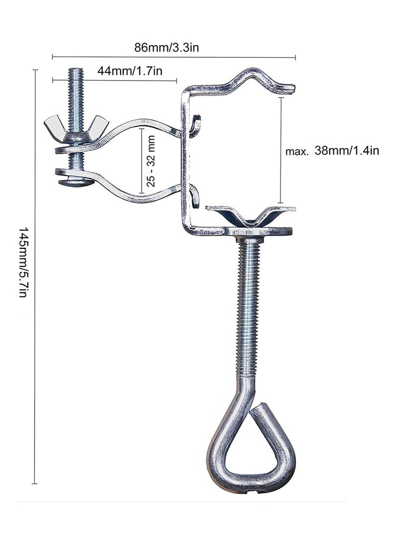 Heavy Duty Metal Umbrella Holder for Outdoor Use, Secure Clamp Stand for Garden Parasols, Perfect for Relaxing in Your Patio