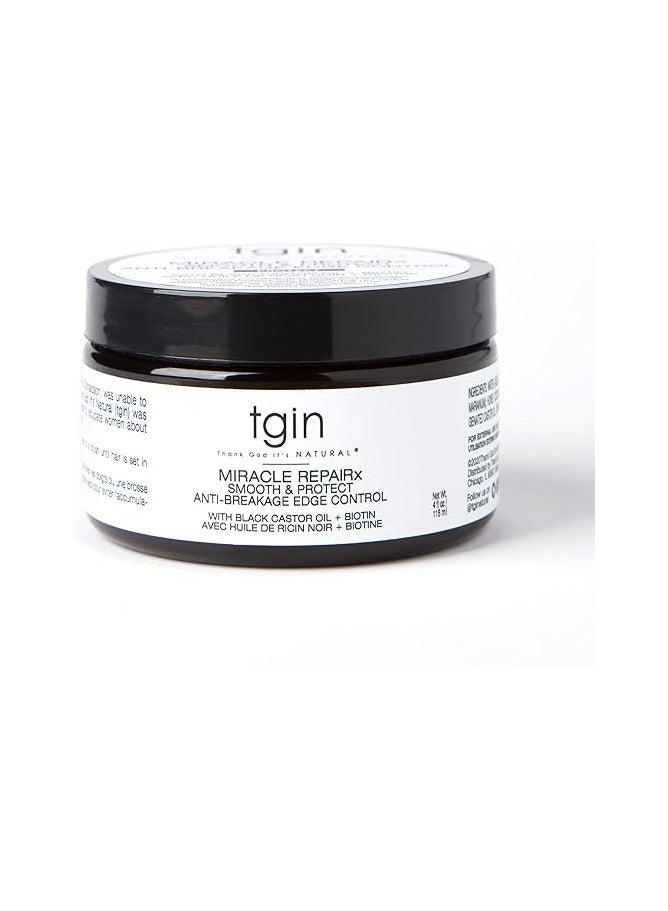 tgin Miracle RepaiRx Smooth & Nourish Edge Control for For Damaged Hair - Repair - Protect - Restore - 4 ounces