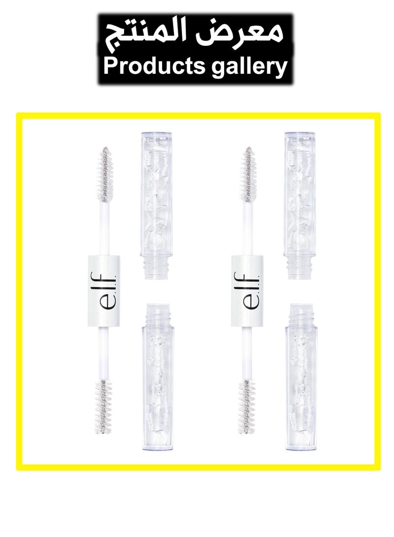 Clear Lash & Brow Mascara 2-Pack, Conditioning Clear Brow & Lash Gel For Grooming, Defining & Separating, Long-Lasting