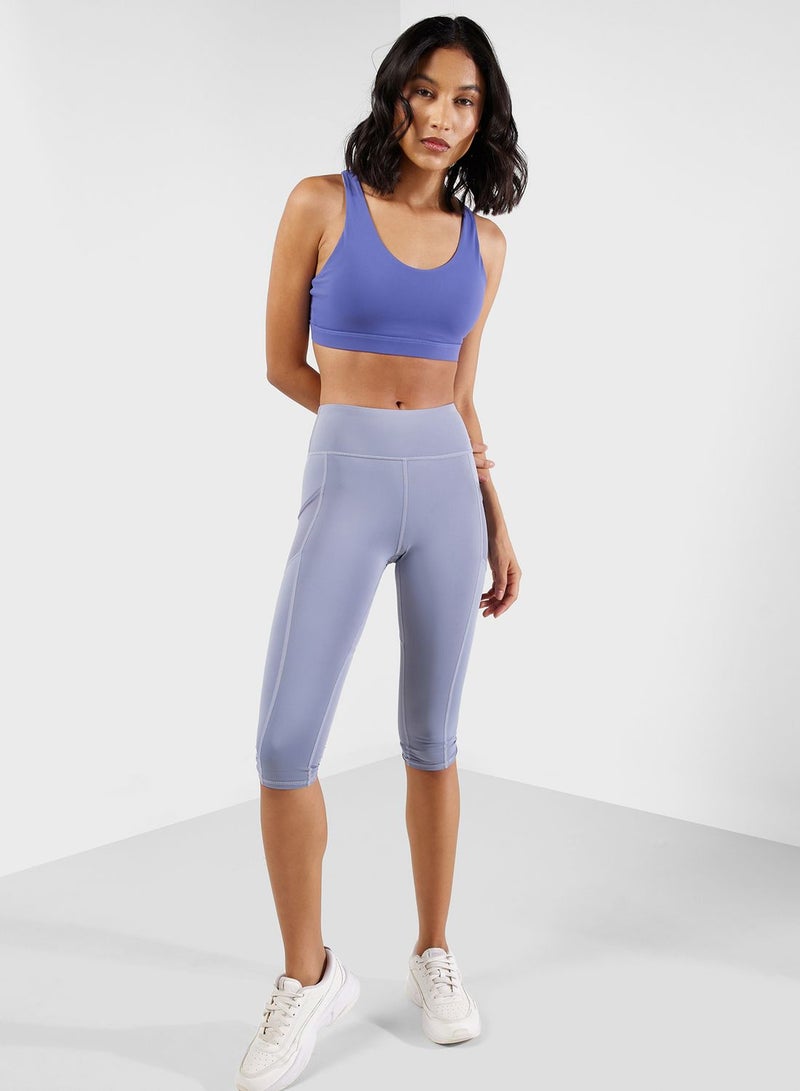 Medium Support Back Cutout Sports Bra