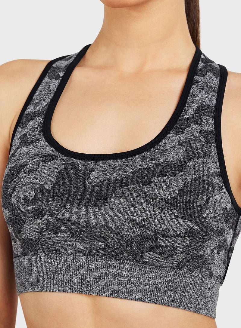 Seamless Camo Bra