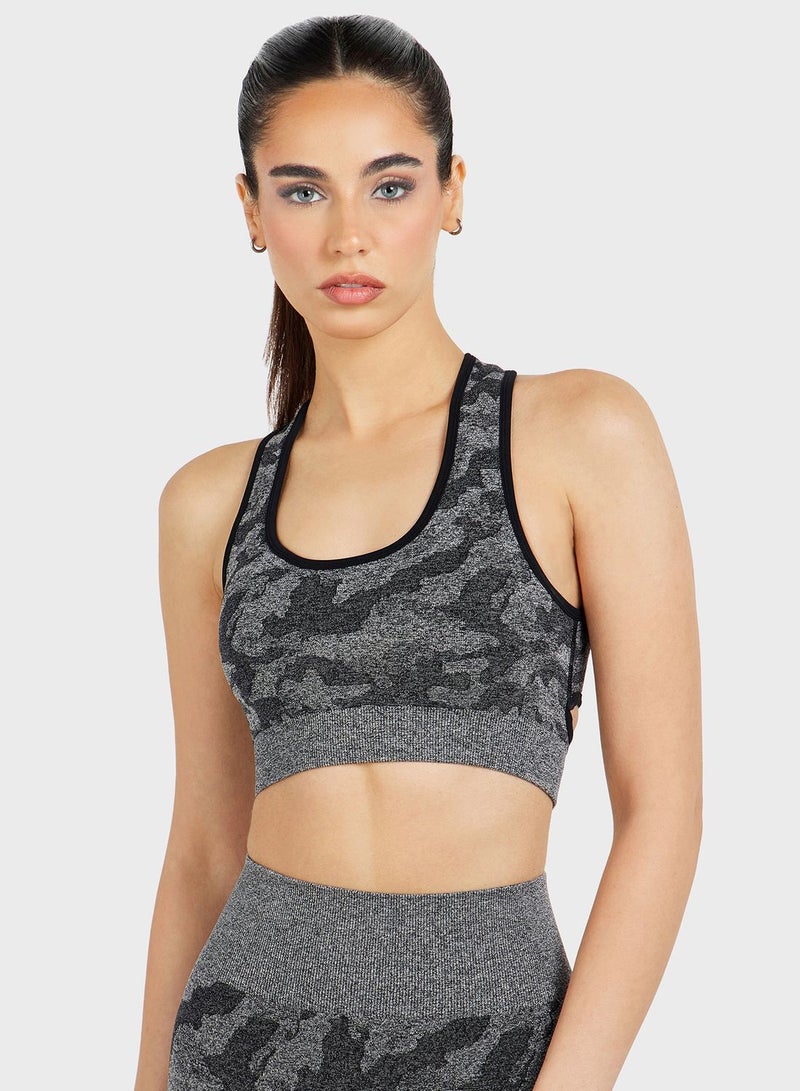 Seamless Camo Bra