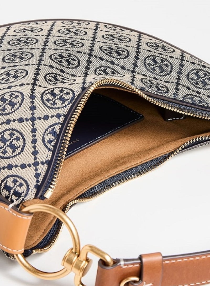 Tory Burch | T Monogram Jacquard Mini Crescent Bag