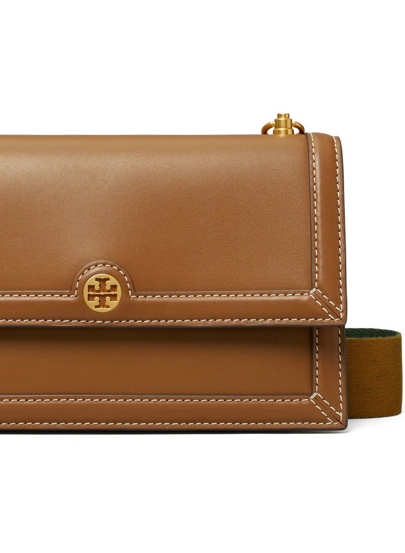 T Monogram Leather Mini Shoulder Bag