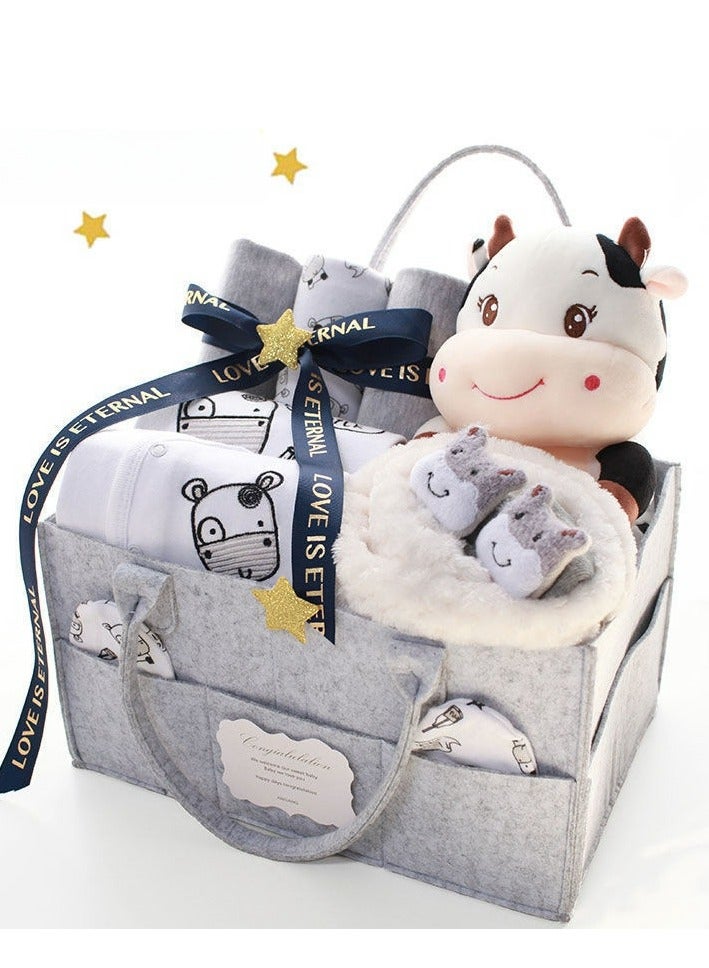 15 Piece Set - Quality Newborn Gift Box Set Made Of Pure Cotton Newborn Baby Gift Box