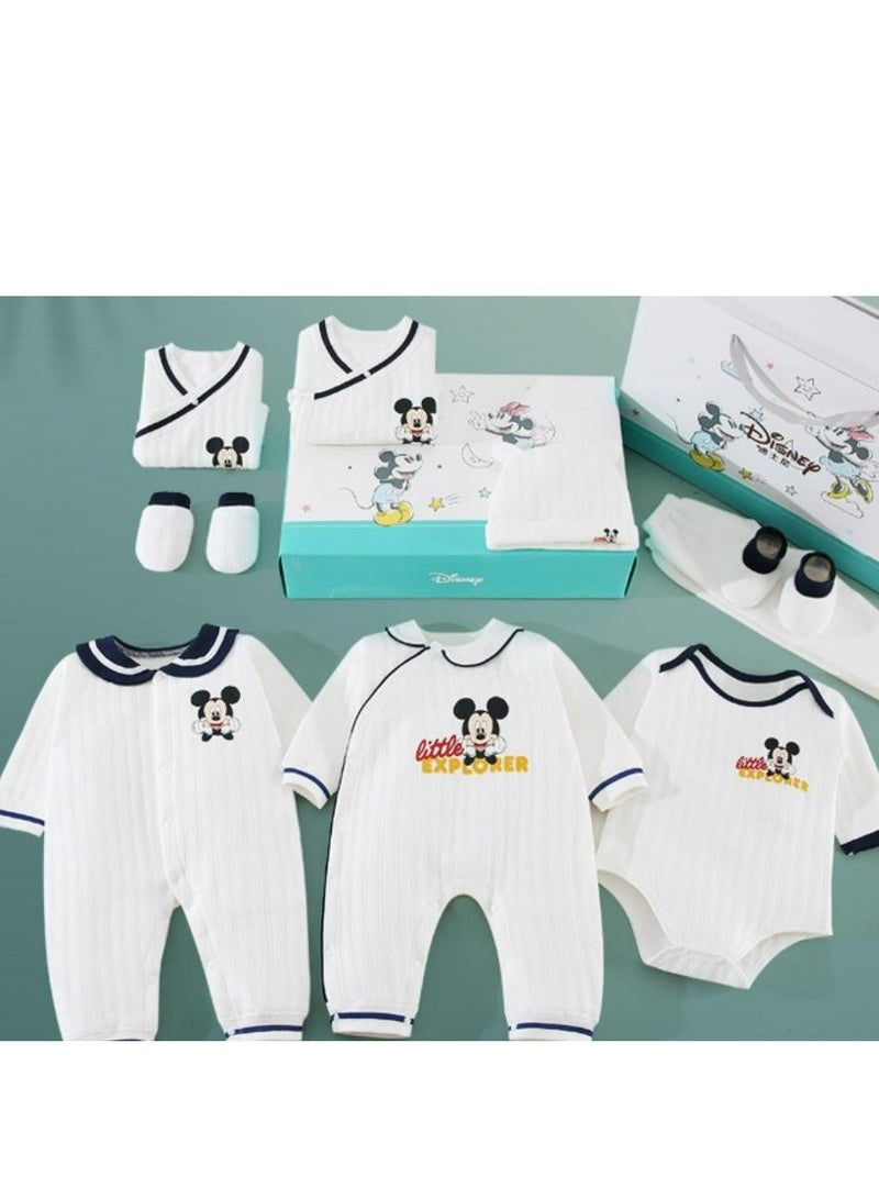 10-12 Piece Set - Quality Newborn Gift Box Set Made Of Pure Cotton Newborn Baby Gift Box