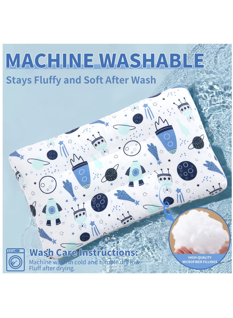 Soft Toddler Pillow 20 X 12 for Kids Age 2 to 5 Ideal for Bed Daycare and Travel Machine Washable