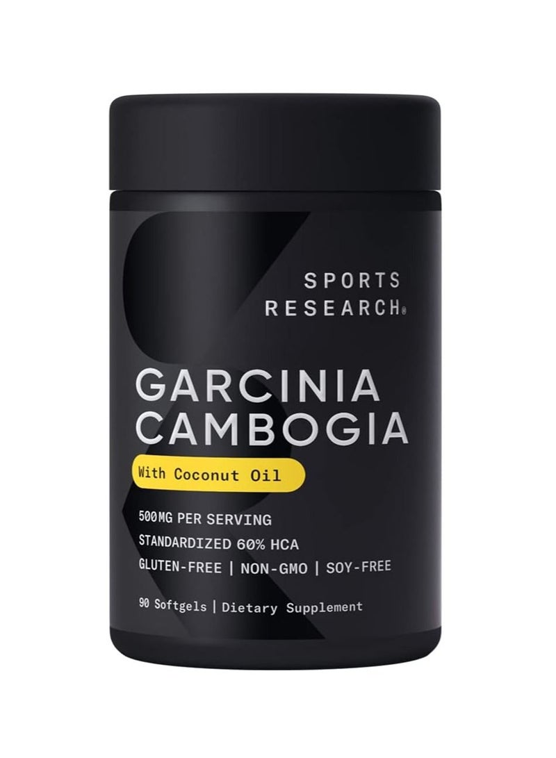 Sports Research Garcinia Cambogia (65%) with Organic Coconut Oil