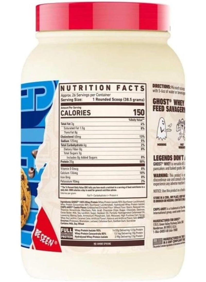 Whey Protein Chocolate chip cookie Flavor 1014g