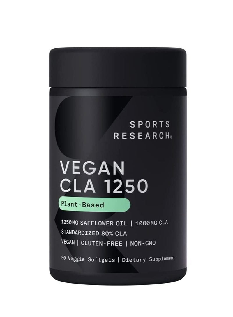 Sports Research CLA 1250 Plant Based 1250 mg 90 Veggie Softgels