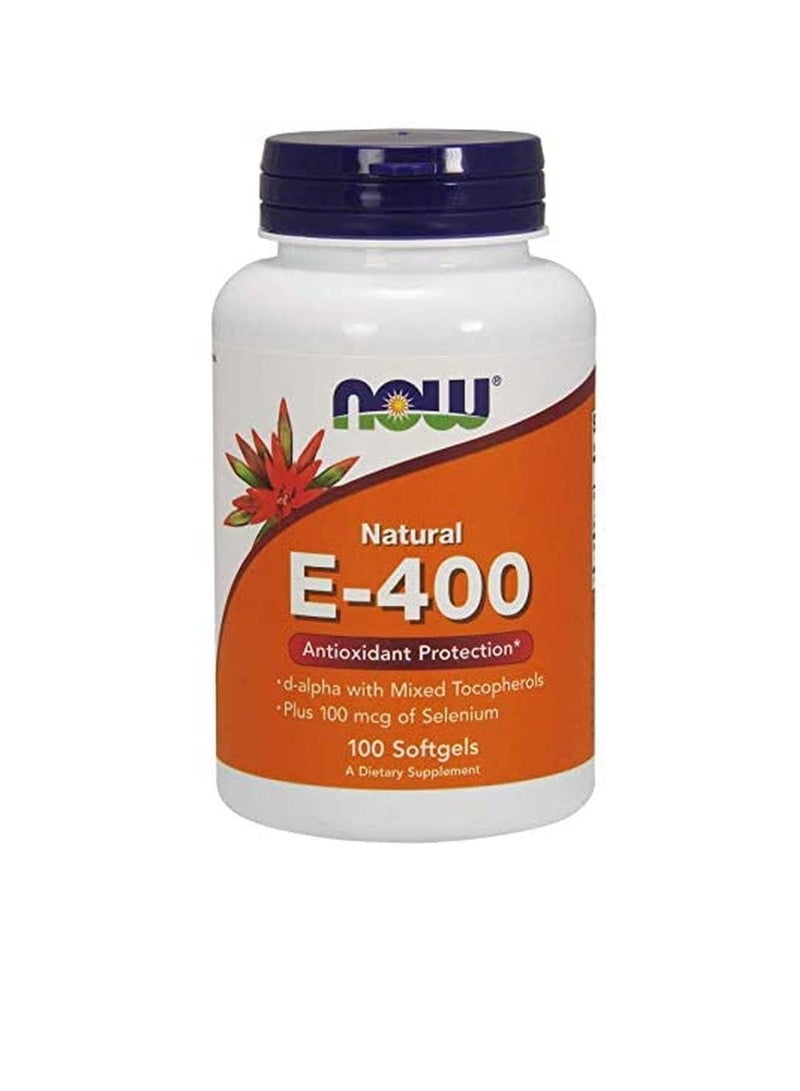 NOW Foods E-400 Mixed Tocopherols & Selenium Softgels 100's