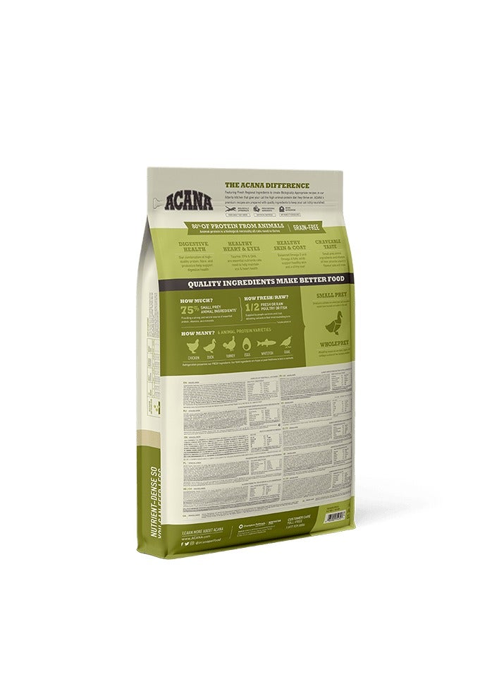 Acana Grasslands Free-Run Chicken & Turkey All Life Stages Dry Cat Food 4.5kg