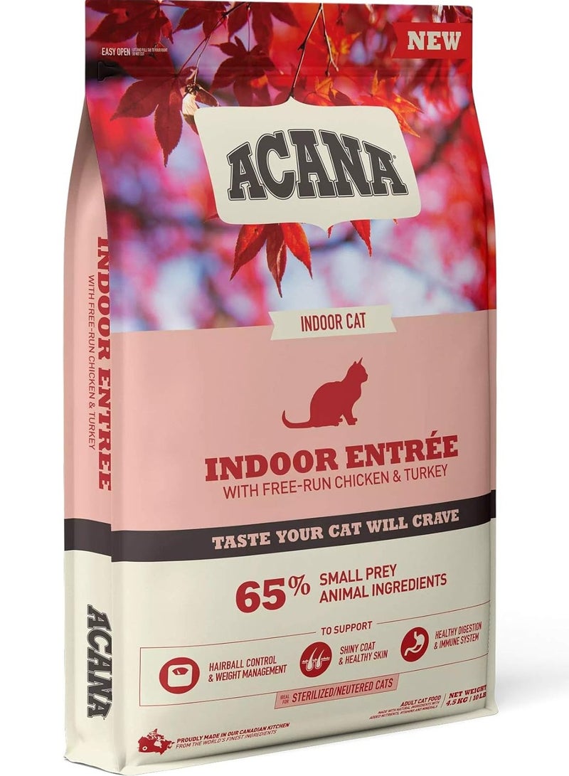 Acana Indoor Entree Adult Dry Cat Food 4.5 kg