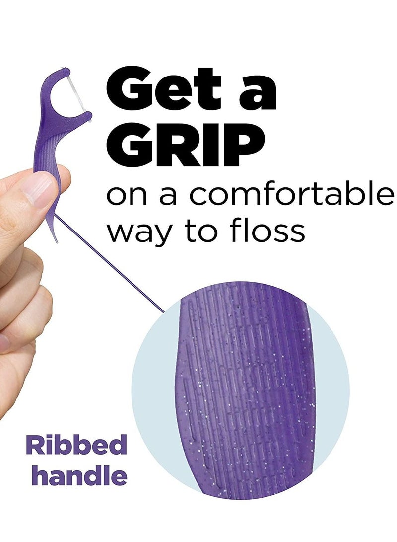 GUM Comfort Slide Flossers for Tight Spaces, Fresh Mint, Dental Floss Picks, 90 Count
