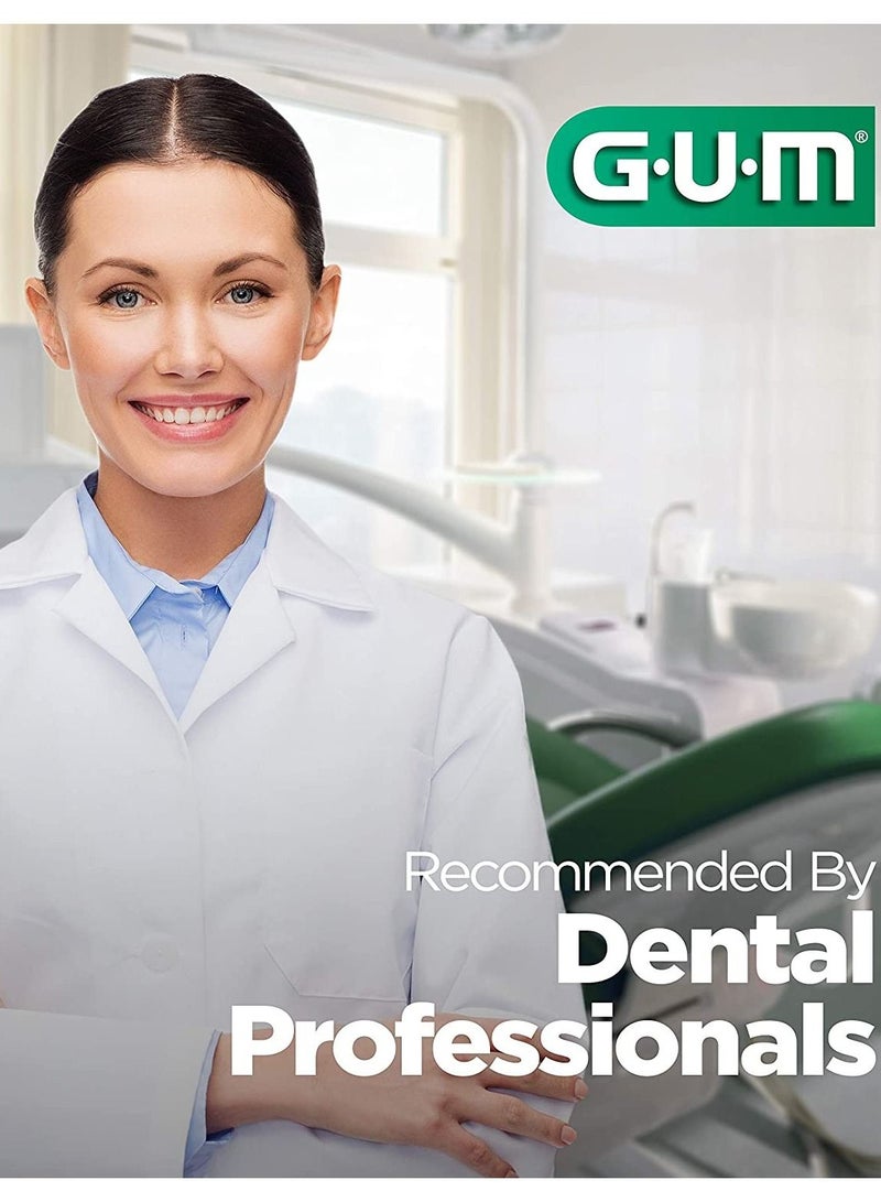 GUM Comfort Slide Flossers for Tight Spaces, Fresh Mint, Dental Floss Picks, 90 Count