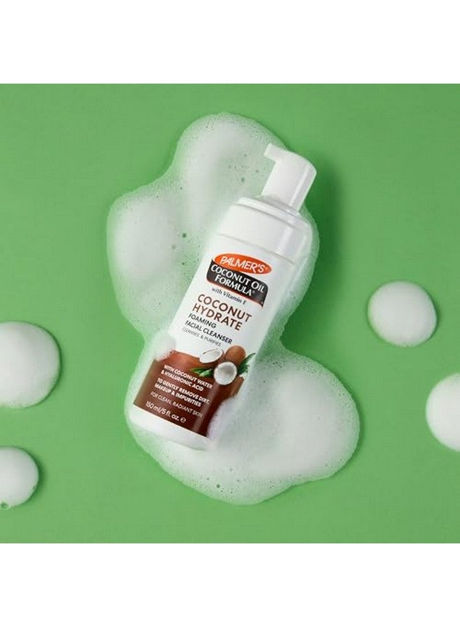 Coconut Oil Formula Coconut Hydrate Foaming Facial Cleanser, 5 Fl Oz, Face Wash With Coconut Water, Hyaluronic Acid & Vitamin E, Gentle Cleansing, Purifying & Moisturizing Skin Care