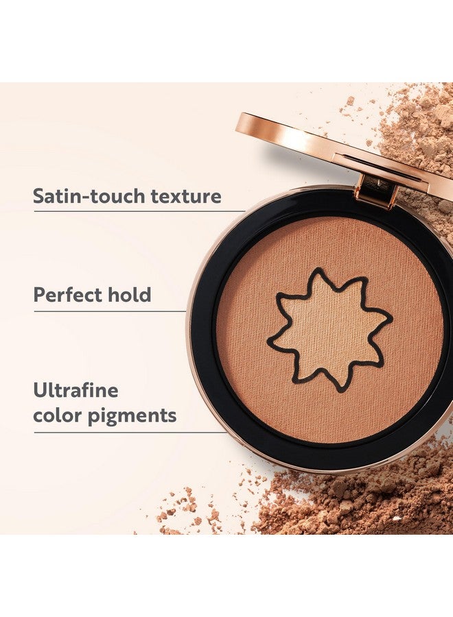 Magic Finish Satin Bronzer Amber & Walnut - Highly Pigmented Bronzer Powder Duo, Make-Up With Skin-Beautifying Vitamin E, Powder Blush For An Individual Soft Bronzing Effect, 0.22 Oz