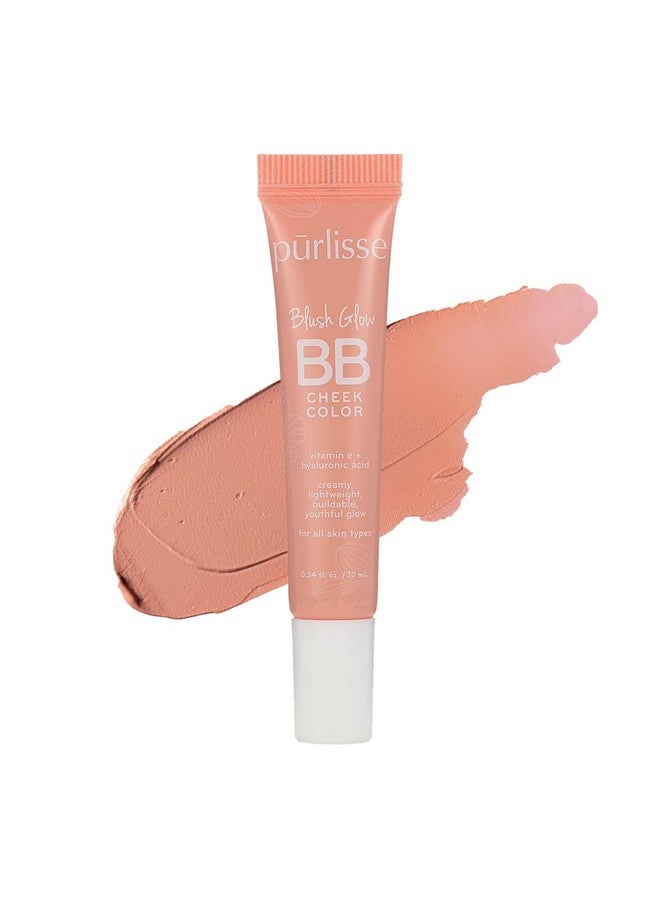 Purlisse Blush Glow Bb Cheek Color: Cruelty-Free & Clean, Paraben & Sulfate-Free, Cream Blush, Long Lasting, Vitamin E Hydrates | Cool Mauve 0.34Oz