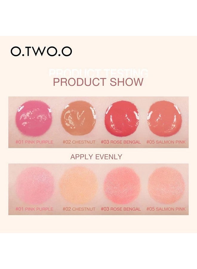 O Two O Velvet Liquid Blush,Face Blusher,Long-Lasting Makeup Blush,15G (01- Pink Pupple)