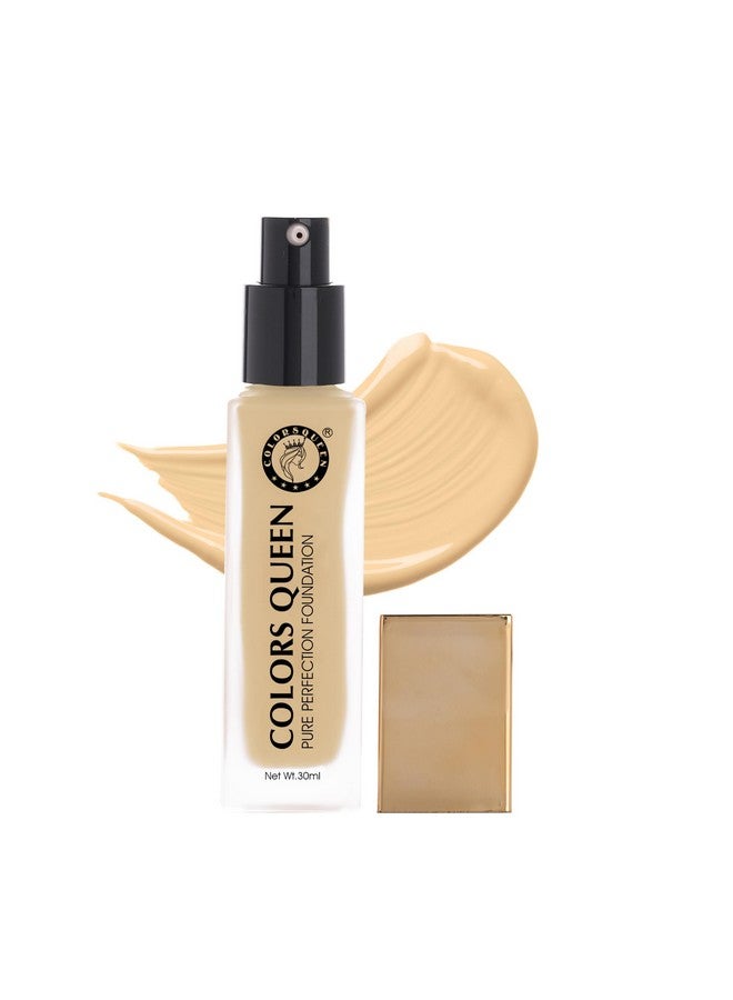 Pure Perfection Foundation - 05 Classic Ivory, 30Ml | Oil Free, Long Wearing, Lightweight Foundation | Easy To Blend, Matte Liquid Foundation For Face Makeup Infused With Jojoba Seed Oil