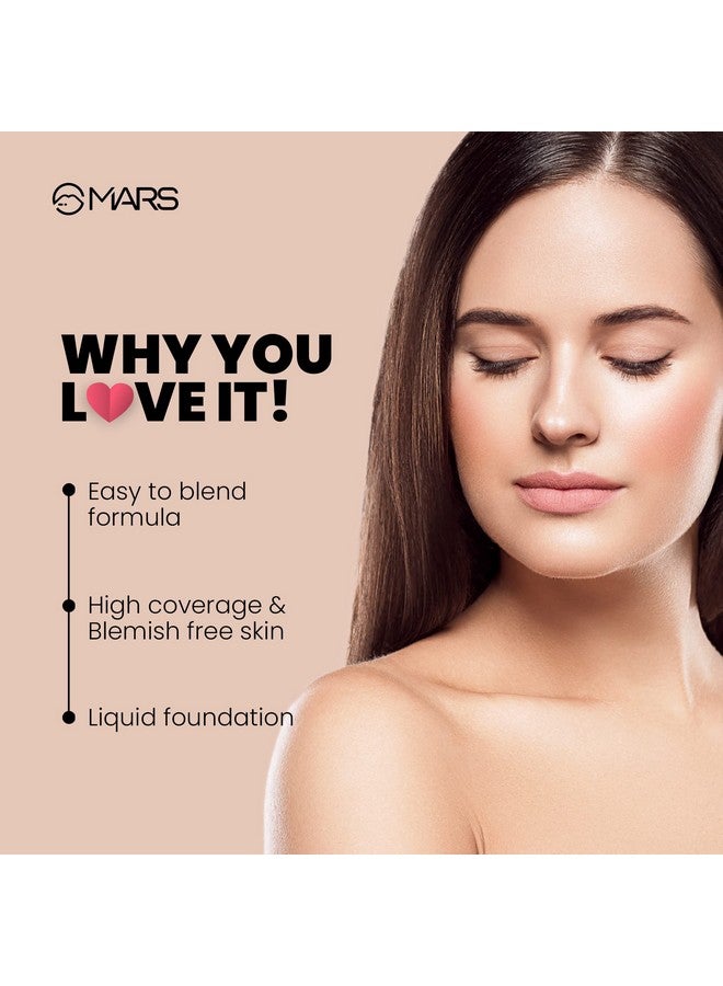 High Coverage Liquid Matte Foundation | Blemish Free & Blendable Foundation For Makeup (40Ml) (Shade-08)