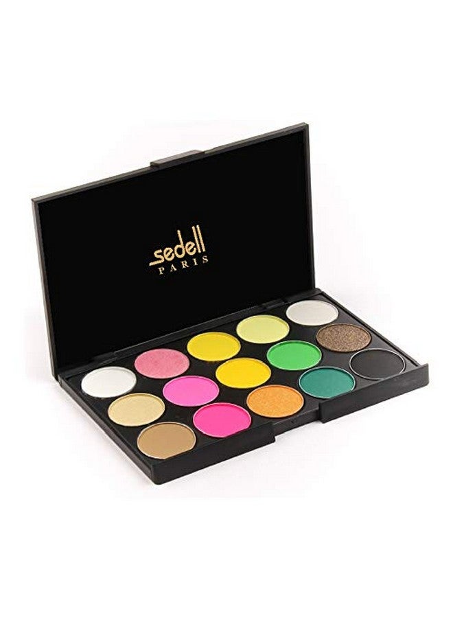 Professional Makeup Warm Eyeshadow Palette Set Of 15 Colors, Multicolor, 2 G