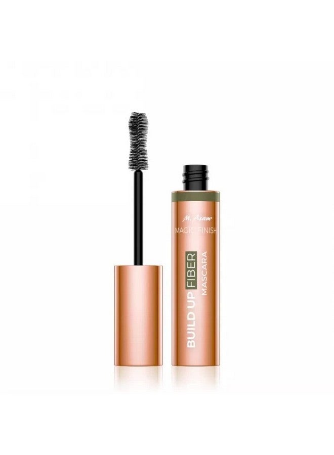 Magic Finish Build Up Fiber Mascara - Deep Black Mascara For Instant Build-Up Effect, Layering Texture & Curvy Brush For Maximum Volume & Thickness, Eye Make-Up With Argan Oil, 0.44 Fl Oz