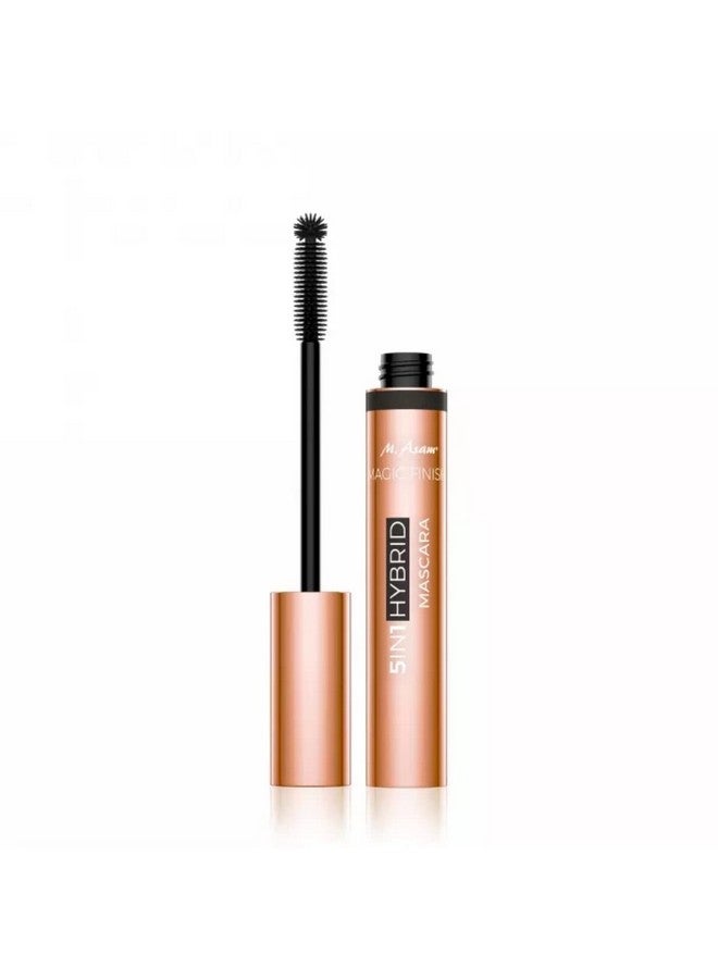 Magic Finish 5In1 Hybrid Mascara Deep Black - Mascara For Volume, Lengthening, Definition, Care & Optimal Shape, Eye Make-Up With Nourishing Argan Oil & Carnauba Wax, 0.27 Fl Oz