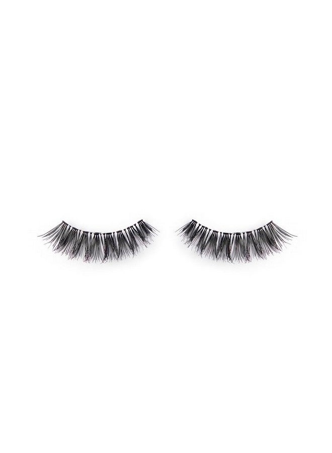 Pro 5 Eyelashes For Women - Handmade Eye Lashes | Lightweight False Lashes With Premium Virgin Hair | Invisible Band | For Glam Look & Enhance Beauty (Black) - 1 Pair