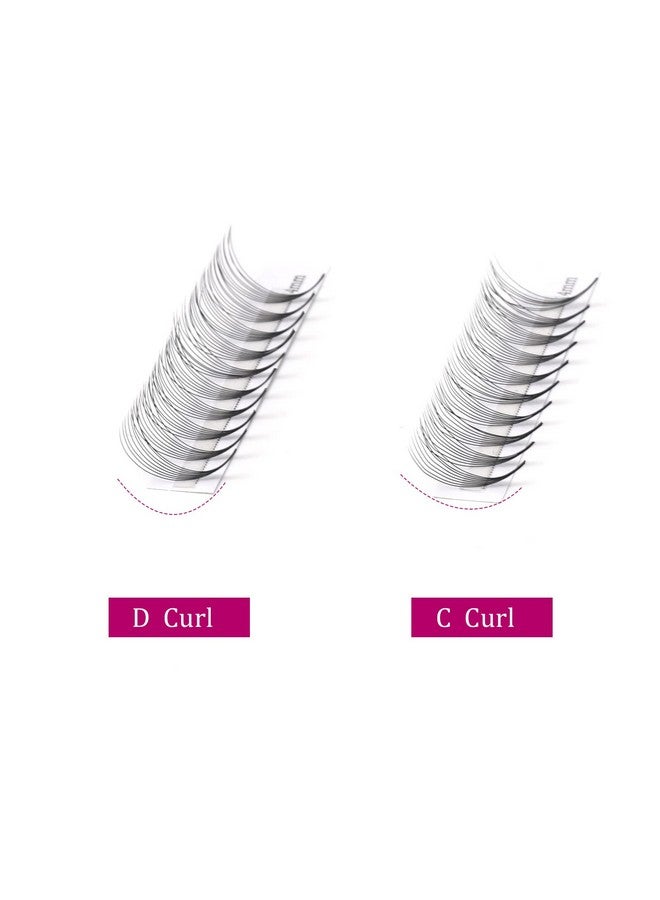 Volume Eyelash Extensions 8D 0.07 Premade Lash Fans D Curl 16Mm Volume Lash Extensions Pro Ponit Middle Stem Pre Made Fanned Russian Lashes (8D 0.07 D, 16Mm)