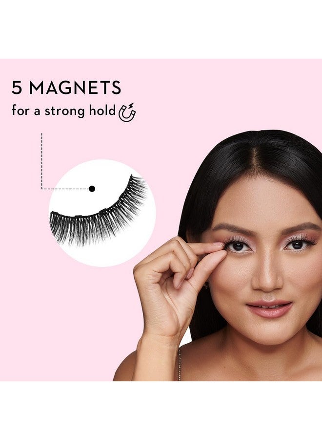 Maximeyes Drama Magnetic Eyelashes & Eyeliner, Matte Finish - 02 Exceptional - Chic & Classy (Lengthening) - 3 Ml