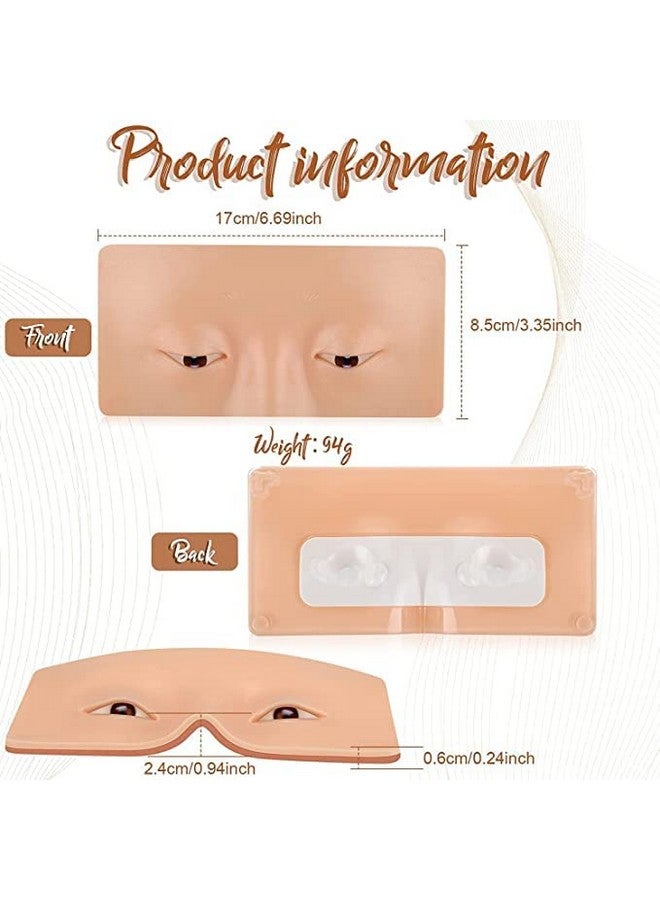 One_Stop_For_Cosmetic Makeup Practice Face Board, Silicone Makeup Face - Practice Skin Board,For Makeup Peye Makeup Practice For Beginner Makeup Artist The Perfect Makeup (Skin, 1 - Pcs)