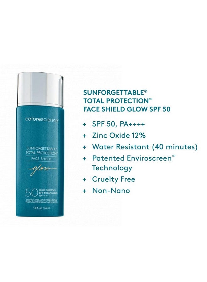 Sunforgettable Total Protection Face Shield Glow Spf 50, Glow, 1.8 Fl Oz