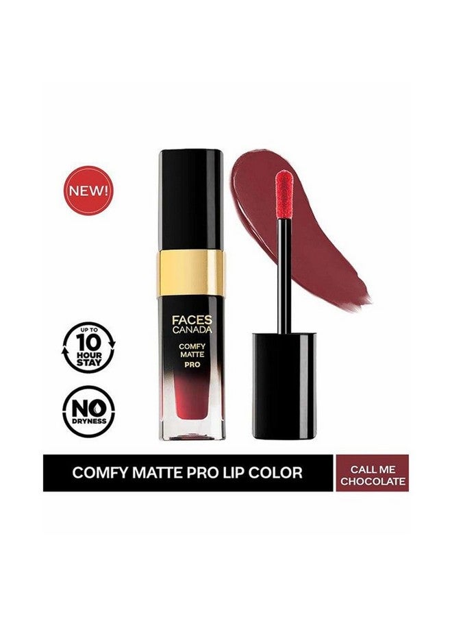 Faces Canada Comfy Matte Pro Lip Color - Call Me Chocolate 07, 5.5 Ml