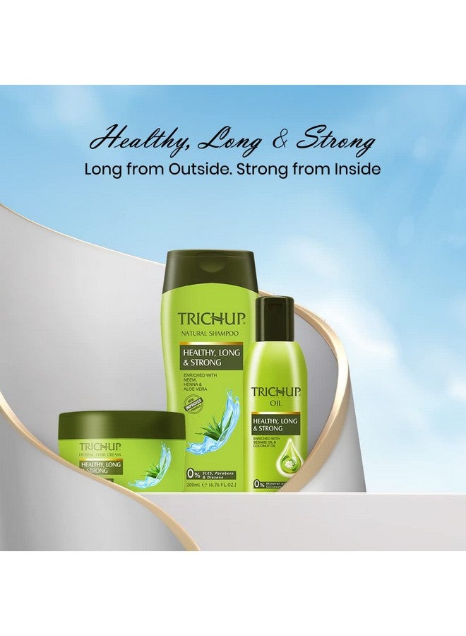 Long Hair Care Or Hair Growth Kit (Healthy Long & Strong Oil (200Ml X 2) Healthy Long & Strong Shampoo (200Ml) (Pack Of 3)