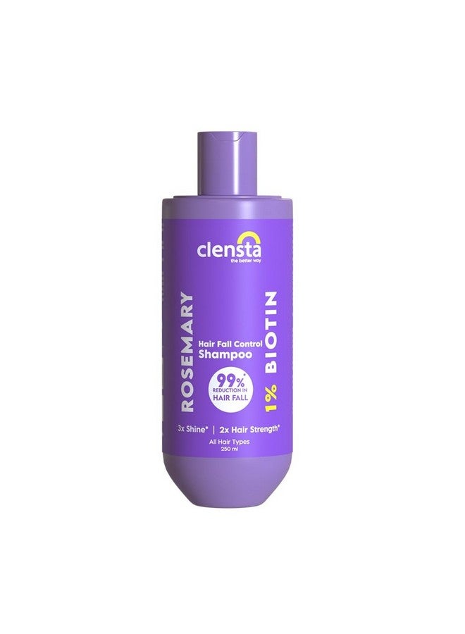 Rosemary Hair Fall Control Shampoo With Biotin For Reducing Hair Loss Breakage & Daily Use |All Hair Types | Men & Women | Sulfate & Paraben Free 250Ml