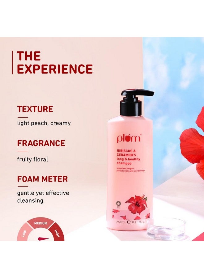 Hibiscus & Ceramides Shampoo | For Silky Smooth Long Hair & Split End Repair | Shampoo For Women And Men | 250Ml