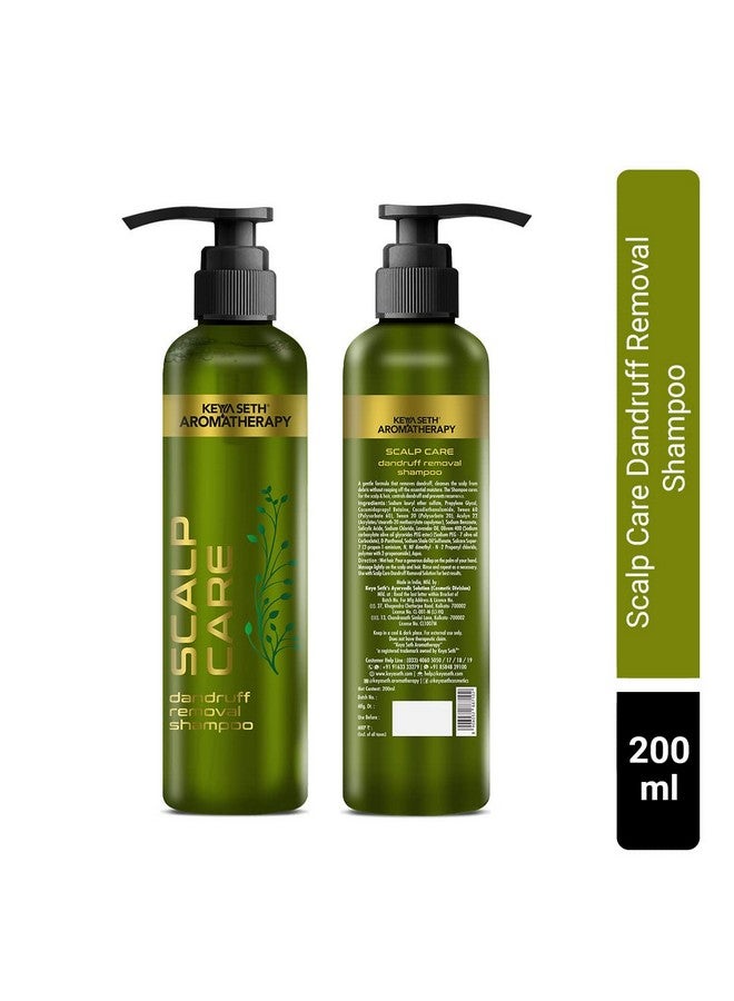 Keya Seth Aromatherapy Scalp Care Dandruff Removal Shampoo With Salicylic Acid Tea Tree & Eucalyptus Oil Reduces Dandruff & Flakes Itchy Scalp 200Ml
