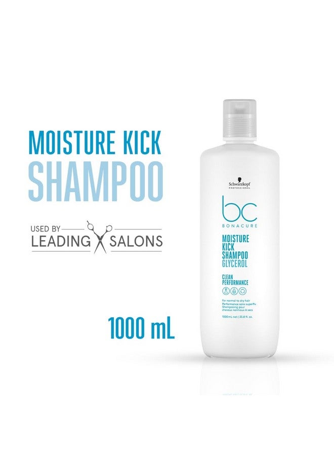 Bonacure Moisture Kick Shampoo With Glycerol | For Dry Hair |1000Ml