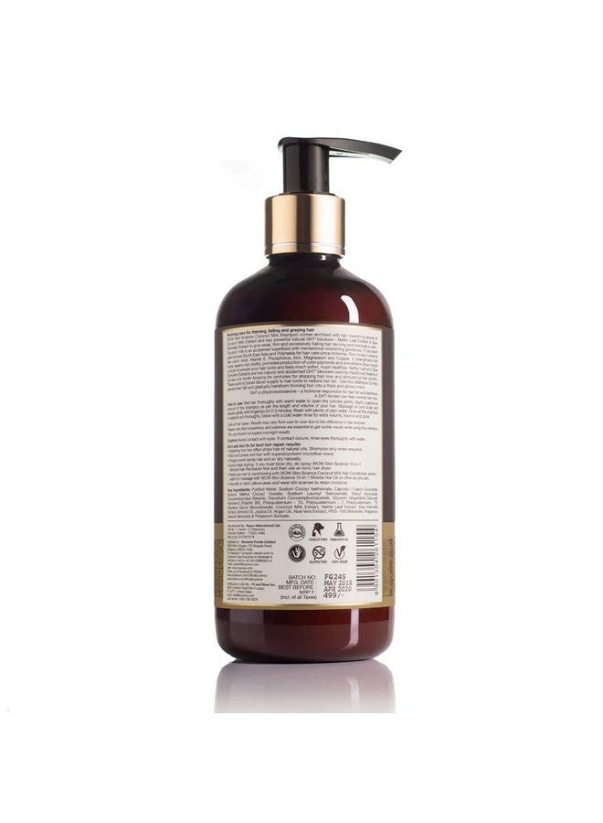 Coconut Milk Shampoo For Hair Fall/Strength/Damage/Thinning 300Ml