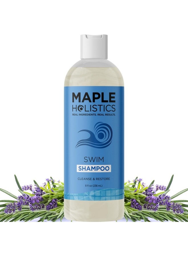 After Swim Shampoo For Kids & Adults - Clarifying Shampoo For Chlorine Removal Kids Friendly Formula With Tea Tree And Rosemary Essential Oils - Pool Shampoo For Swimmers With Replenishing Oils