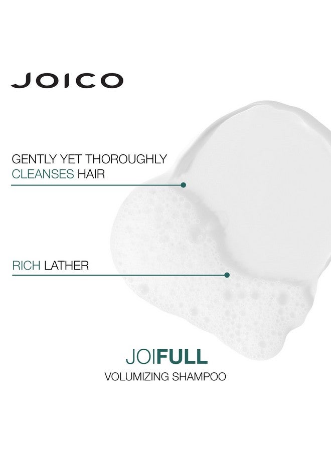 Joifull Volumizing Shampoo | For Fine, Thin Hair | Add Instant Body | Longlasting Fullness | For Thicker Bouncier Hair | Boost Shine | With Lotus Flower & Bamboo Extract | 10.1 Fl Oz