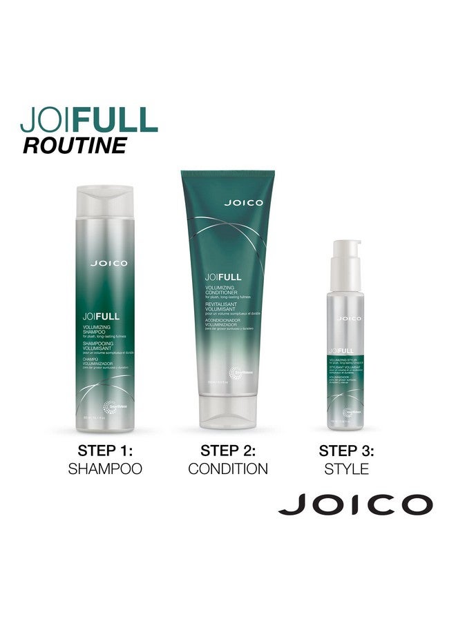 Joifull Volumizing Shampoo | For Fine, Thin Hair | Add Instant Body | Longlasting Fullness | For Thicker Bouncier Hair | Boost Shine | With Lotus Flower & Bamboo Extract | 10.1 Fl Oz