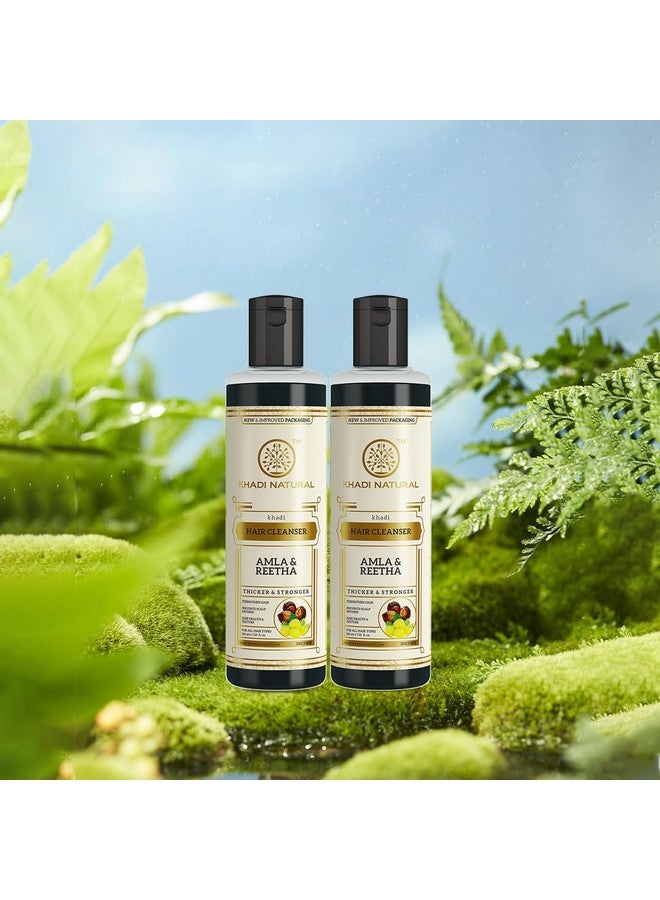 Amla & Reetha Hair Shampoo | Anti-Hair Fall Shampoo | Shampoo For Thick & Strong Hair | Ayurvedic Shampoo For Healthy Hair | Suitable For All Hair|Pack Of 2 | (210 * 2) (420 Ml)