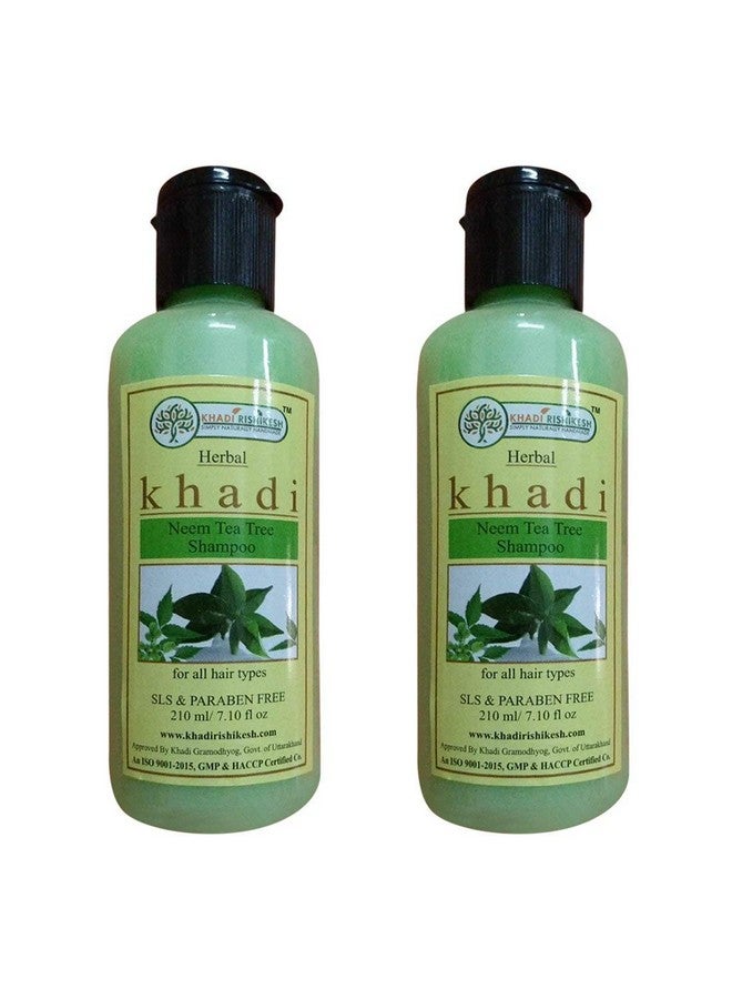 Herbal Neem Tea Tree Shampoo Combo Set Pack Of 2 X 210 Ml (420 Ml)