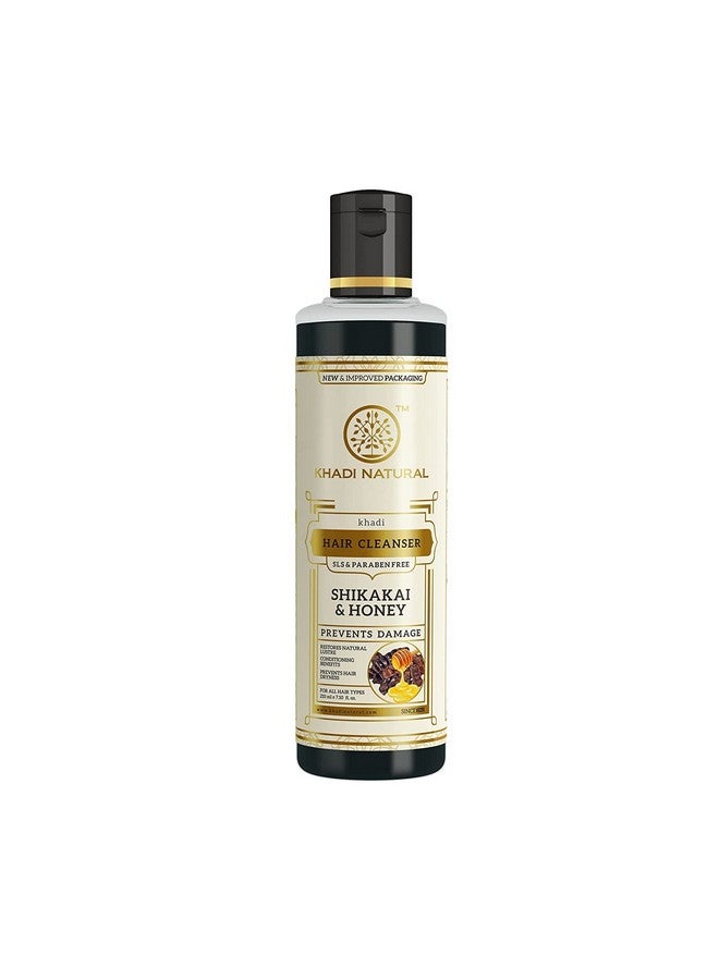 Hair Care - Khadi Shikakai & Honey Hair Cleanser Shampoo + Shikakai And Honey Conditioner - 210 Ml Each