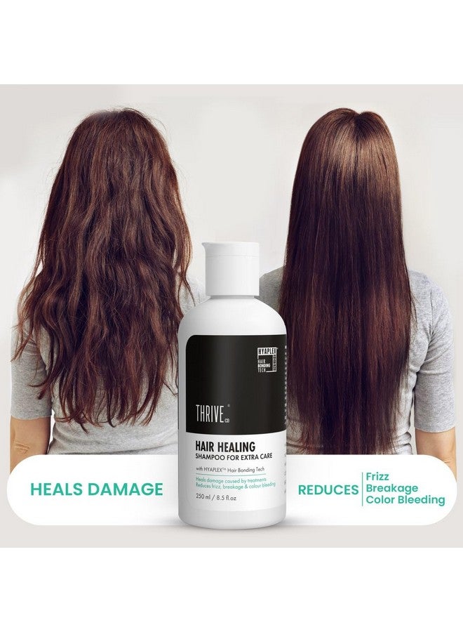 Hair Healing Shampoo, Heals Damaged Caused By Treatment, Reduces Frizz & Breakages, With Hyaplex Hair Bonding Tech. For Both Men & Women - 250 Ml