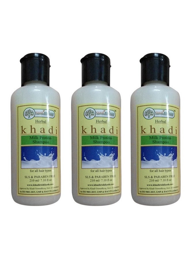 Herbal Milk Protein Shampoo Combo Set Pack Of 3 X 210 Ml (630 Ml)