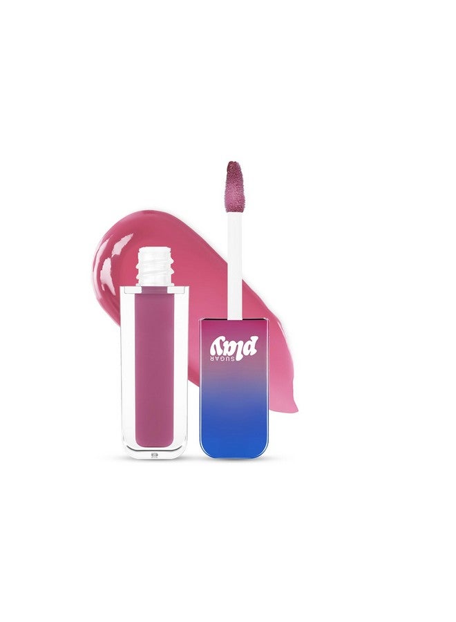 Sugar Play Power Drip High-Glossy Lip Gloss | Tinted & Pigmented | 100% Vegan | Non-Sticky Formula | 2Ml - 02 Woke