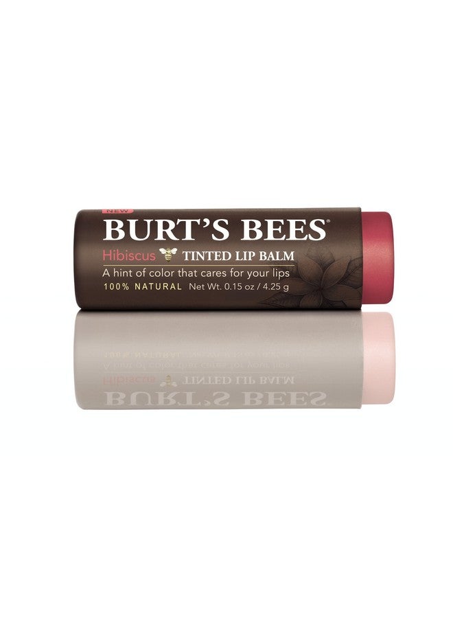 Tinted Lip Balm, Hibiscus, 0.15 Ounce